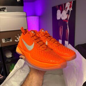 Kobe 6 Total Orange WBNA Size 9.5 Deadstock BRAND NEW